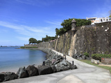 Old City Wall  UNESCO World Heritage Site  Old San Juan  San Juan  Puerto Rico  West Indies  USA