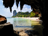 Limestone Karst Rocks at Phra Nang Beach  South Islands  Thailand  Southeast Asia  Asia