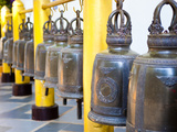 Large Buddhist Prayer Bells at Wat Doi Suthep Temple  Chiang Mai  Thailand  Southeast Asia  Asia