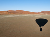 Hot Air Balloon Shadow on Desert  Namib Naukluft Park  Namib Desert  Namibia  Africa