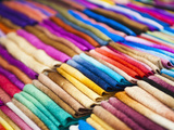 Traditional Silk Scarves of Northern Thailand at the Night Market  Chiang Rai  Thailand