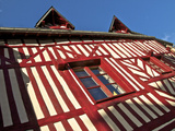 Typical Half Timbered Norman House  Honfleur  Calvados  Normandy  France  Europe