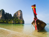 Long Tail Boat on Koh Phi Phi  South Thailand  Southeast Asia  Asia