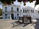 Plaza de La Constitucion and Ayuntamiento (Town Hall)  Haria  Lanzarote  Canary Islands  Spain