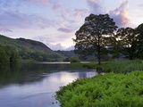 Sunset  Rydal Water  Lake District National Park  Cumbria  England  United Kingdom  Europe
