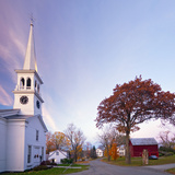 The Congregational Church  Peacham  Vermont  New England  United States of America  North America