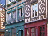 Typical Half Timbered Norman Houses  Honfleur  Calvados  Normandy  France  Europe