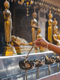 Buddhist Person Praying  Wat Doi Suthep Temple  Chiang Mai  Thailand  Southeast Asia  Asia