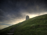 Path Up Glastonbury Tor  Somerset  England  United Kingdom  Europe
