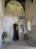 Interior of Saxon Church of St Lawrence Built 705-921AD  Bradford on Avon  Wiltshire  England