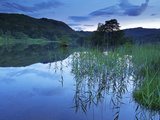 Sunset  Rydal Water  Lake District National Park  Cumbria  England  United Kingdom  Europe