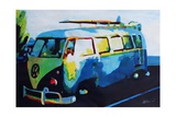 The Blue Volkswagen Surf Bus