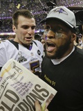 Super Bowl XLVII: Ravens vs 49ers - Joe Flacco and Ray Lewis