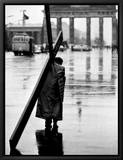 Man Carrying Cross  Berlin  October 1961