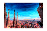 Barcelona City View and Sagrada Familia