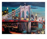 New York City - Manhattan Bridge at Night