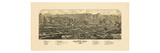 1882  Golden Bird's Eye View  Colorado  United States