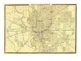 1876  Indianapolis - Plan  Indiana  United States