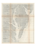 1866  Chesapeake Bay and Virginia's Eastern Shore Chart Virginia  Virginia  United States