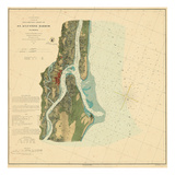 1862  St Augustine Harbor Chart 1862  Florida  United States