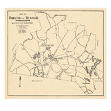 1932  Hamilton and Wenham Map  Massachusetts  United States