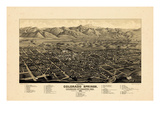 1882  Colorado Springs 1882c Bird's Eye View  Colorado  United States