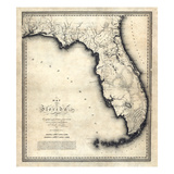 1823  Florida State Map  Florida  United States