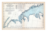 1893  United States Coast Survey - New York to Norwalk Islands - Long Island Sound  Connecticut  US