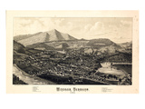 1886  Windsor Bird's Eye View  Vermont  United States