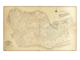 1908  Key West Wall Map from 1829 Maps and Surveys  Florida  United States