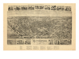 1904  Rutherford Bird's Eye View  New Jersey  United States