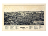 1891  Barre Bird's Eye View  Vermont  United States