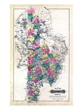 1880  Oxford County Map  Maine  United States
