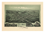 1899  Woodsfield Bird's Eye View  Ohio  United States