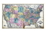 1878  United States Rail Road Map  Indiana  United States