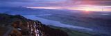 High Angle View of a Lake  Lake Lucerne  Rigi Kulm  Mt Rigi  Schwyz Canton  Switzerland