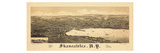 1884  Skaneateles 1884 Bird's Eye View  New York  United States