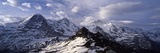 Snow Covered Mountains  Mt Eiger  Mt Monch  Mt Jungfrau  Mt Tschuggen  Mt Mannlichen  Grindelwal