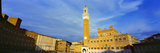 Sunlight Falling on Buildings  Torre Del Mangia  Palazzo Pubblico  Piazza Del Campo  Siena  Tusc