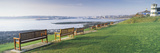 Empty Benches at the Riverside  Tyne River  Tynemouth  Tyne and Wear  England