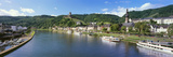 Town at the Riverside  Mosel River  Cochem  Rhineland-Palatinate  Germany