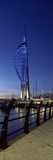 Tower at Night  Spinnaker Tower  Gunwharf Quays  Portsmouth Harbour  Portsmouth  Hampshire  England