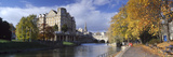 Autumn Trees at the Riverside  Grand Parade  Pulteney Bridge  Avon River  Bath  Somerset  England