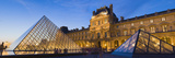 Pyramids in Front of a Museum  Louvre Pyramid  Musee Du Louvre  Paris  Ile-De-France  France