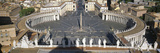 High Angle View of a Town Square  St Peter's Square  Vatican City  Rome  Lazio  Italy