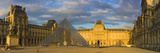 Pyramid in Front of a Museum  Louvre Pyramid  Musee Du Louvre  Paris  Ile-De-France  France