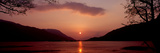 Sunset over a Lake  Loch Leven  Ballachulish  Lochaber  Highlands Region  Scotland
