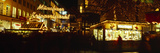 Christmas Market Lit Up at Night  Munich  Bavaria  Germany