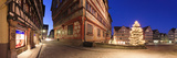 Buildings Lit Up at Night During Christmas Time  Town Hall  Market Square  Tubingen  Baden-Wurtt