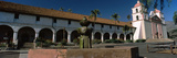 Fountain at a Church  Mission Santa Barbara  Santa Barbara  California  USA
